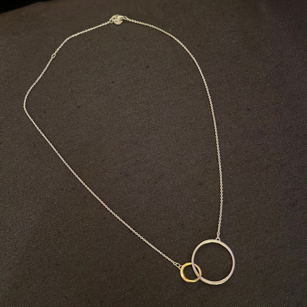 Lightly Used Gold/Silver Stella & Dot Circles Necklace